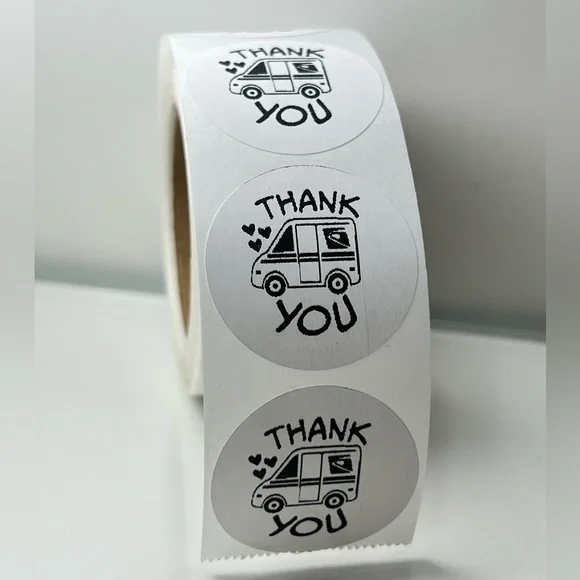 100 Thank You USPS Sticker, Thank You Sticker, Postal Mailbox Sticker - Picture 7 of 15